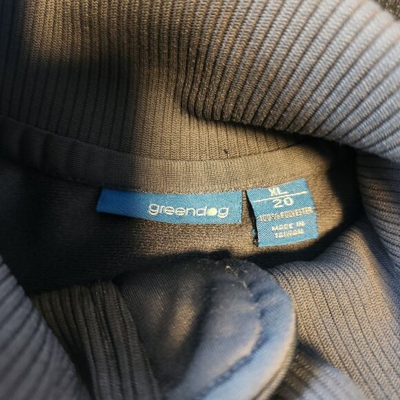 Greendog Boys Track‎ Jacket Full Zip Gray & Black Youth Boys Size XL 20 EUC - Picture 7 of 10